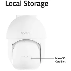 Hombli Pan & Tilt Cam 2K Weiß