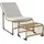 Outsunny Rattan Relaxsessel 93 x 93 x 80 cm weiß 1 St.