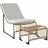 Outsunny Rattan Relaxsessel 93 x 93 x 80 cm weiß 1 St.