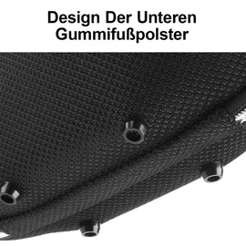 taotalhomy Hartschalen-Etui aus EVA für JBL Charge 6, stoßfeste Tragetasche mit Schultergurt, vollständiger Schutz, tragbar & reisesicher - Schwarz