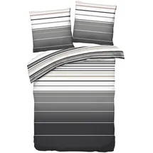Traumschlaf Girona Gestreift Silber 135 x 200 cm + 80 x 80 cm