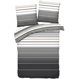 Traumschlaf Girona Gestreift Silber 135 x 200 cm + 80 x 80 cm