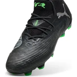 Puma Future 8 Ultimate FG Fußballschuhe Unisex schwarz silber fluo grün Gr 48 - Schwarz