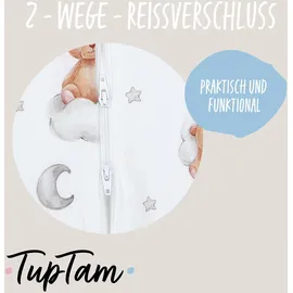 TupTam Baby Schlafsack Bären auf Wolken Braun/Weiß 116/122