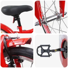 vidaXL Kinderfahrrad 18 Zoll rot