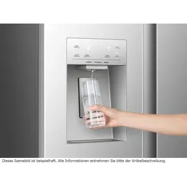 Hisense RS5P528STIE Side-by-Side (528 l, 1786 mm hoch, Silber)