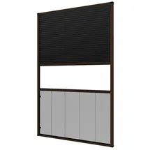 empasa Insektenschutz Plissee MASTER DUO 80 x 160 cm Braun