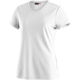 Maier Sports Trudy einfarbiges Kurzarm Piqué-Shirt, Weiß, 44