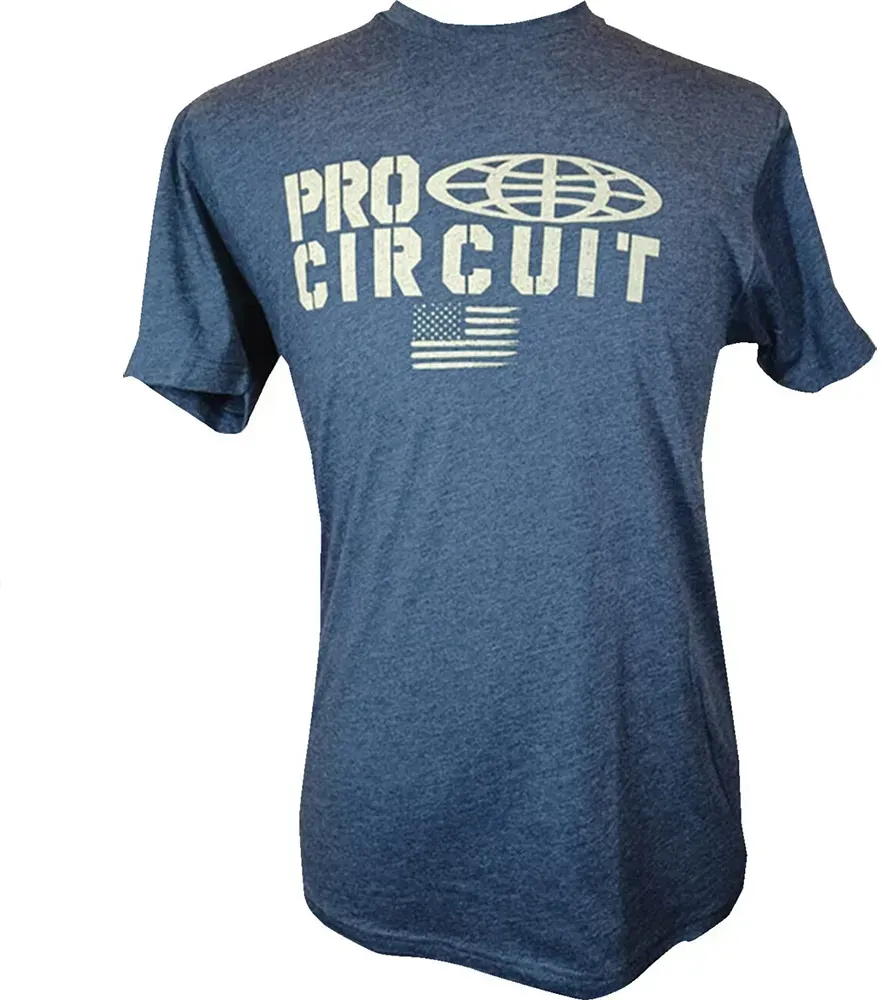Pro Circuit 646200-050 Kurzarm-t-shirt - Heather Navy / Light Tan - 2XL