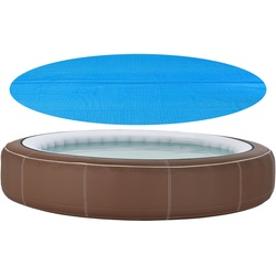 Solar Poolabdeckung Ferrarno ⌀457 cm Blau