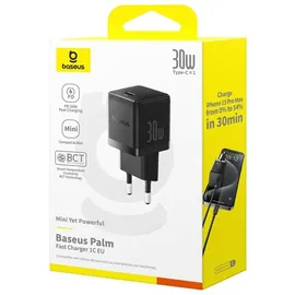 Baseus 30W USB-C Wandladegerät - Schwarz