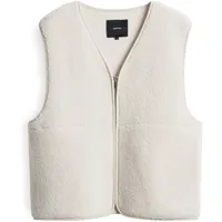 Someday Damen Sweatjacke | ULIV Regular Teddyweste im Shearling Look Soft Cream, 40 - 40