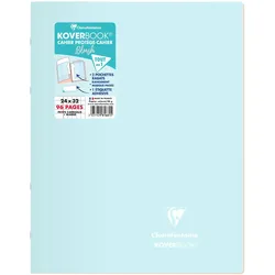 Clairefontaine 10x Koverbook Blush Heft 24x32 cm, 48 Blatt 90g, flariert 5/5 mit Rand, zweifarbiger Einband aus opakem Polypropylen - Sortiert 981681C