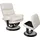 Mendler Relaxsessel HWC-C16, Fernsehsessel TV-Sessel Hocker mit Staufach, MVG-zertifiziert ~ Kunstleder creme