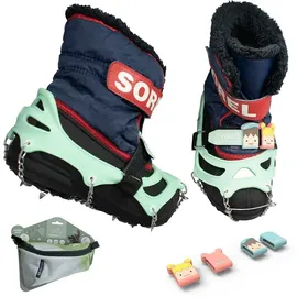 Veriga 43201 Ketten für schwierige Bedingungen, Crampons Family Track Kids Schuhkrallen Eis Krallen Schuh Spikes Schnee Steigeisen Größe: XS (26-29)