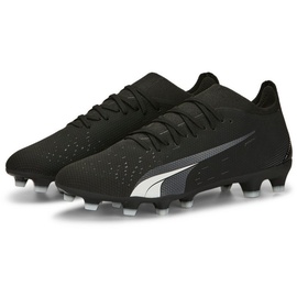Puma Men's Sport Shoes ULTRA MATCH FG/AG Soccer Shoes, PUMA BLACK-PUMA WHITE, 41 - 41 EU