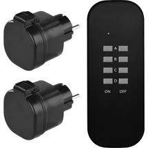 EMOS Schuko-Steckdose 2 St. Schwarz