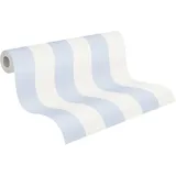 A.S. Creations A.S. Création Streifentapete Blau Weiß Maison Charme 314024 - Vliestapete - 10,05 m x 0,53 m Made in Germany