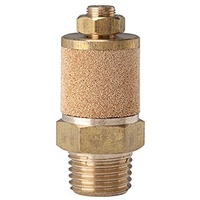 Riegler Schalldämpfer, Sinterbronce/MS, Abluft einstellbar, M5, SW 8