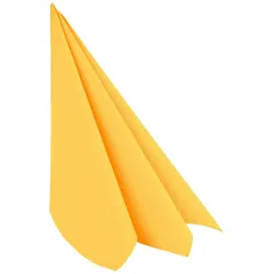 VEPATIM 100x Servietten Airlaid 40x40cm 1/4 -Falz stoffähnlich hochwertig gelb