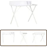 Schreibtisch Weiß 80x50x84 cm - Schreibtisch - Weißer Schreibtisch - Bürostuhl - Home Office - Laptoptisch