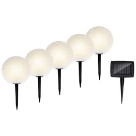 Grundig LED Gartenleuchten mit Farbwechsel Kunststoff Solarzelle lila/weiß
