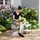 Outsunny Gartenhocker hellgrau Keramik B/H/L: ca. 33x45,5x33 cm - Hellgrau