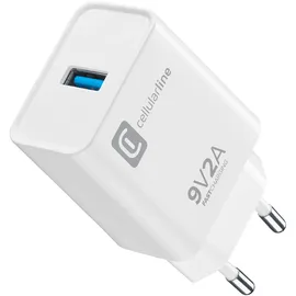 Cellular Line USB Typ-A Travel Charger 18W White (60455)