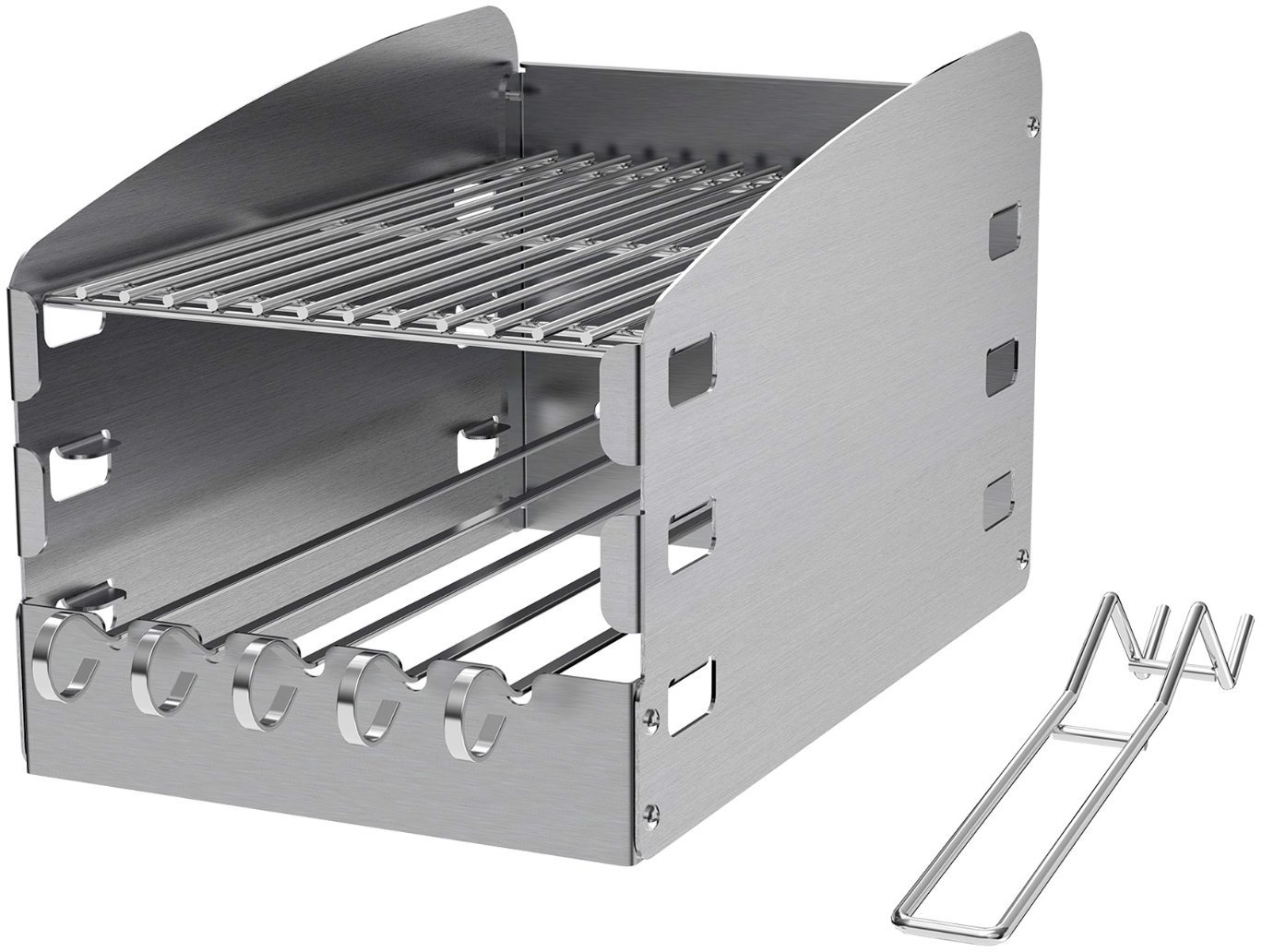 Nexgrill Windschutz für Gasgrill Seitenbrenner mit Rost,,