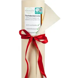 AMF creation Sensalux Tischdeckenrolle, wasserabweisend, 80g/m2, bis zu 45% Recyclat, 1,19m x 25m, Creme - Creme