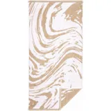 Egeria Badetuch »Marble«, (1 St., Badetuch 70 x 140 cm), graphisches Muster, 100% Baumwolle, beige