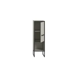 xonox.home Standschrank Bagno 30 x 101 x 32 cm Grau/Schwarz