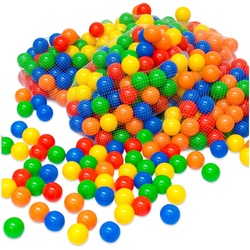 500 bunte Bälle für Bällebad 5,5cm Babybälle Plastikbälle Baby Spielbälle