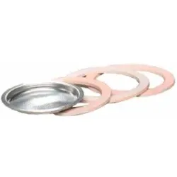 KRÜGER Filter + 3 Silikonringe 6 Tassen für Espressokocher 514508 , 1 Set