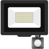 Willpower 30W 3000LM LED Strahler Außen mit Bewegungsmelder LED Scheinwerfer 6000K Kaltweiß IP66 Wasserdicht LED Außenstrahler Fluter Flutlicht für Garage Flur Garten Innenhöfe Hotel Sportplatz