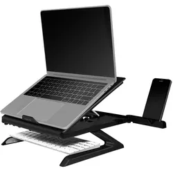 LogiLink Notebook Ständer mit Smartphone-Halterungen, 10–15,6"  1 Stück