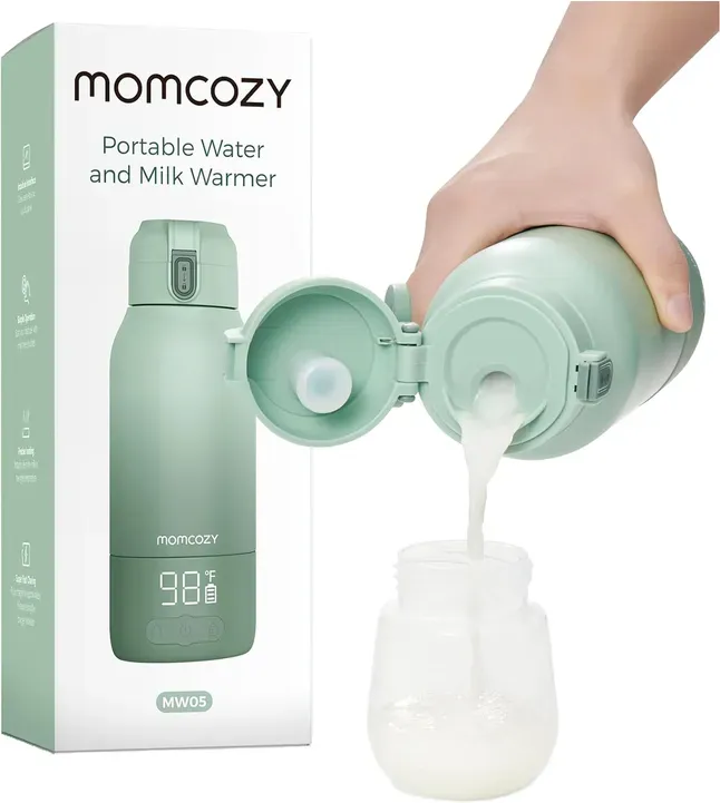 Momcozy MW05 tragbarer Flaschenwärmer - grün