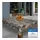 Laro Wachstuch-Tischdecke Abwaschbar 110 x 110 cm Grau
