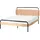 Beliani Boussicourt 140 x 200 cm H2 Hellbraun/Schwarz