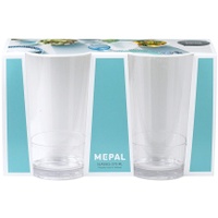 MEPAL Flow Trinkglas, 2er Set, 275ml