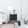 hjh living KARBY K 90 x 95 x 40 cm Schwarz