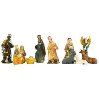 Dekoprojekt Scheuerer Krippenfiguren Figurensatz, 5 cm, 11 Teile