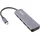 InLine InLine® USB 3.2 Hub, USB Typ-C zu 4x A 10Gb/s, Metallgehäuse, grau