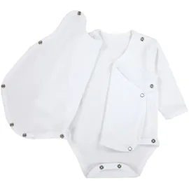 TupTam Baby Langarm Wickelbody 5er Pack, Jungen, Gr. 50 N-Gr, weiß, Obermaterial: 100% Baumwolle, CO., Bodys