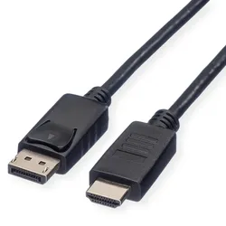 ROLINE DisplayPort Kabel DP - HDTV, ST/ST, schwarz, 4,5 m