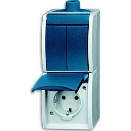Busch-Jaeger Schuko-Steckdose Aufputz Ocean 1 St.