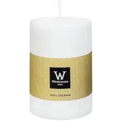 Wiedemann Kerzen 100% Stearin Kerze Weiß 80 x Ø 68 mm