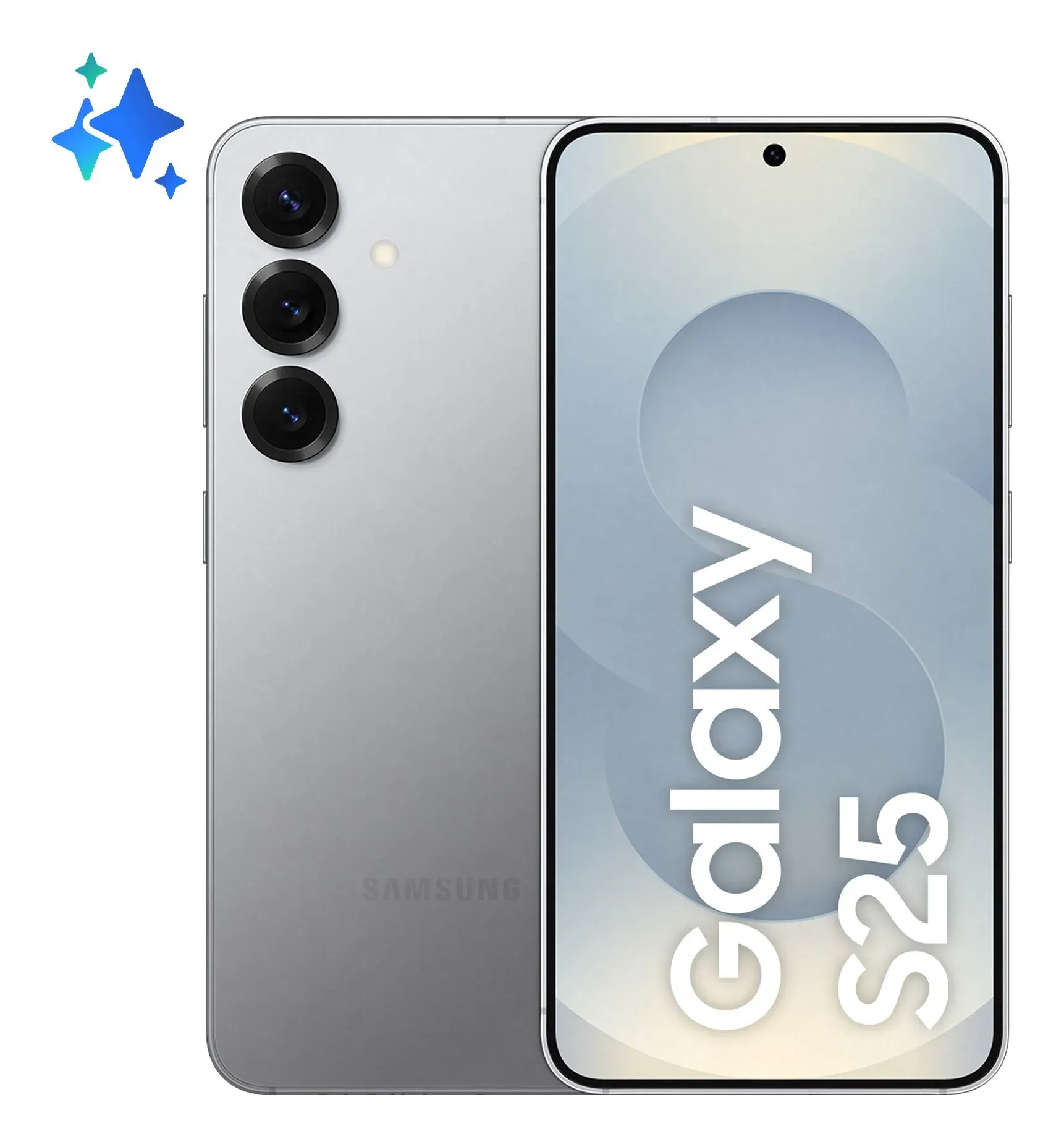Galaxy S25 128 GB 5G Smartphone 15,8 cm (6.2 Zoll) Android 50 MP Dreifach Kamera Dual Sim WiFi 7 (Silver Shadow)