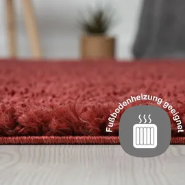 Myflair My Shaggy Hochflorteppich 120 x 180 cm Rot