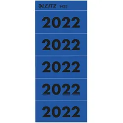 LEITZ Ordner-Inhaltsschild 'Jahreszahl 2022', blau